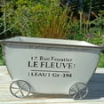 thumbnail image 4 of Flower Cart Small Modern Space Saving Decoration Metal Wheelbarrow Plant Stand, 4 of 13