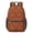 Paisley and Floral Red Pattern, variant on Paisley and Damask Green Pattern 17" Waterproof Oxford School Backpacks for Teens, S-Shape Padded Straps, for School, Travel, Hiking, Camping