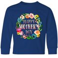 thumbnail image 3 of Inktastic Happy Mother's Day- flowers Long Sleeve Youth T-Shirt, 3 of 5