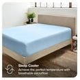 thumbnail image 6 of 2-Pack Fitted Bottom Sheets Full - Premium 1800 Ultra-Soft Wrinkle Resistant Microfiber - Deep Pocket (Full, Light Blue), 6 of 8
