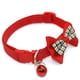 thumbnail image 5 of Collares para gatos con cascabeles y lazos, collares ajustables de liberación rápida para mascotas, collares para gatos, gatitos, mascotas pequeñas de interior y exterior., 5 of 5