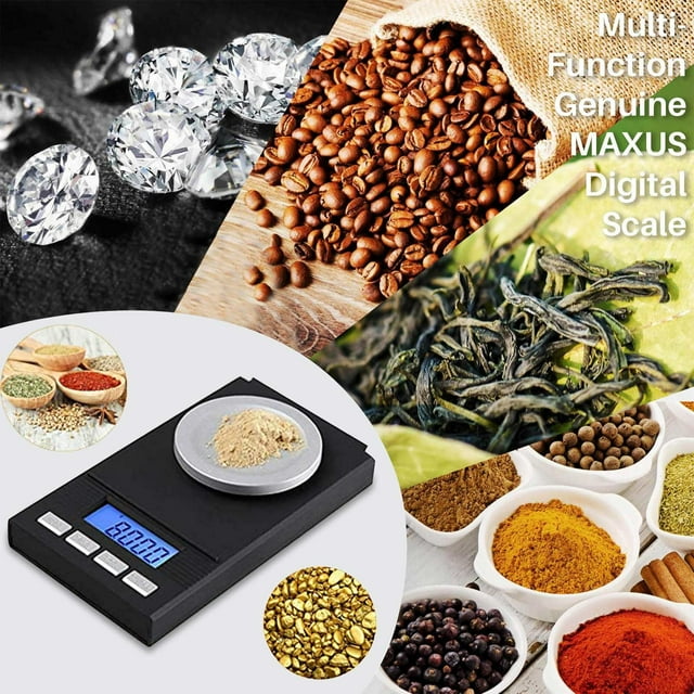 RYRDWP Clearance Mini Balance Numérique Haute Précision – Inclut 2 x Piles AAA, 1 x Pince, 1 x Poids d'Étalonnage et 1 x Berceau