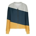 thumbnail image 5 of PNTUTB Women's Color Blocked Oversized Soft Cardigan with Zipper Long Sleeve Jacket&Flash Picks, 5 of 6