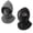 Black+grey, variant on 3-in-1 Winter Fleece Hood Mask for Men & Women, Double Layer Flannel Warm Balaclava Hat