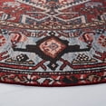 thumbnail image 4 of SAFAVIEH Tucson Hartley Traditional Machine Washable Area Rug, 6' x 6' Round, Rust/Blue, 4 of 9