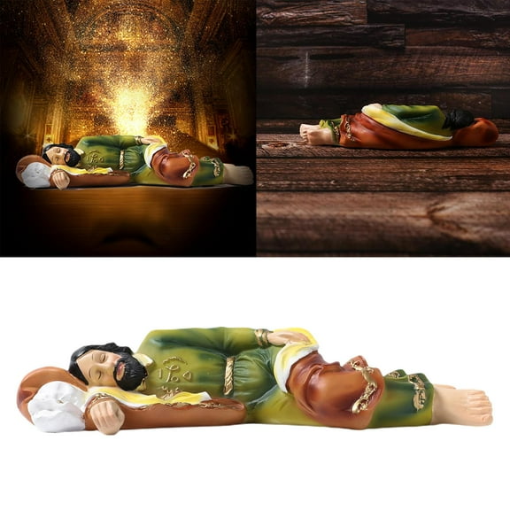 Religious Figurine Resin Sleeping Statue Figure Sculpture Savior Figurine Catholic Christian Religious Gift Home Chapel Decoration