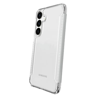 onn. Dual-Layer Phone Case for Samsung Galaxy S25 / S24 - Clear