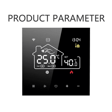 85~250V Tuya Smart Intelligent WiFi Thermostat Room Electric Floor Heating Temperature Controller(Black for Electric Heating)