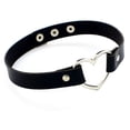 thumbnail image 1 of Collar sexy vintage punk rock gótico emo corazón gargantilla de cuero, negro, 1 of 5