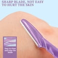 thumbnail image 5 of Eyebrow Razor 12 Count, Precision Stainless Steel Dermaplaning Tool, Face Shaver for Women with Protective Cover, Professional Peach Fuzz Remover for Face and Brow Shaping, 5 of 6