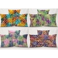 thumbnail image 5 of Batik Tie Dye Pillowcase / Pillow Cover by Penny's Needful Things (24 x 24) (Purple Green Swirl), 5 of 5