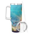 thumbnail image 2 of Goofa SpongeBob SquarePants Imprimé 40oz Ice Bully avec Poignée et Paille Tasse Isolée sous Vide en Acier Inoxydable et Couvercle à Paille 2 en 1, 2 of 8
