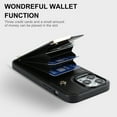 thumbnail image 6 of ELEHOLD Leather Wallet Case for iPhone 14 Plus,Premium Leather Material with Organ Card Slots Holders Full Body Protection Shockproof Anti-Fingerprint Purse Case,Black, 6 of 7