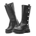thumbnail image 1 of Bota Larga Yuyin para niña Comoda Casual Antiderrapante Moda negro 18.5, 1 of 6