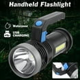 thumbnail image 4 of Super Bright Torch Searchlight Handheld Portable LED Spotlight USB Rechargeable Flashlight for Mining,Camping, Hiking, Fishing, 4 of 7