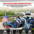 thumbnail image 4 of Kit de mástil de bandera plegable para montaje en baúl con múltiples banderas para Spyder F3/RT, compatible con Can AM Spyder RT 2020+, F3 LTD 2017, 4 of 5