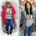 thumbnail image 4 of Tees2urdoor Christmas FRIENDS T-Shirt, Youth Medium, Athletic Heather, 4 of 5