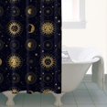 thumbnail image 4 of Dark Blue Celestial Body Pattern Shower Curtain 36"x72" ,Bathroom Decorative Shower Curtains Set with 12 Hooks,Modern Waterproof Washable Shower Curtain, 4 of 6