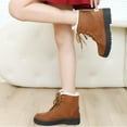 thumbnail image 5 of Herrnalise Snow Boots Flat-Heel Autumn And Winter Plus Size Cotton Short Women's Boots,clearance under $10, 5 of 9