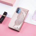 thumbnail image 7 of Wallet Case for Motorola Moto G51 5G, 3D Butterfly Flower PU Leather with Credit Card Slots Holder Magnetic Closure Folio Phone Cover Case for Motorola Moto G51 Rhinestone Rose Gold, 7 of 7