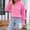 Pink, variant on Women's Winter Sweater, Long Sleeve Solid Color Turtle Neck Warm Cozy Wear Casual Pullover Tops Orange L