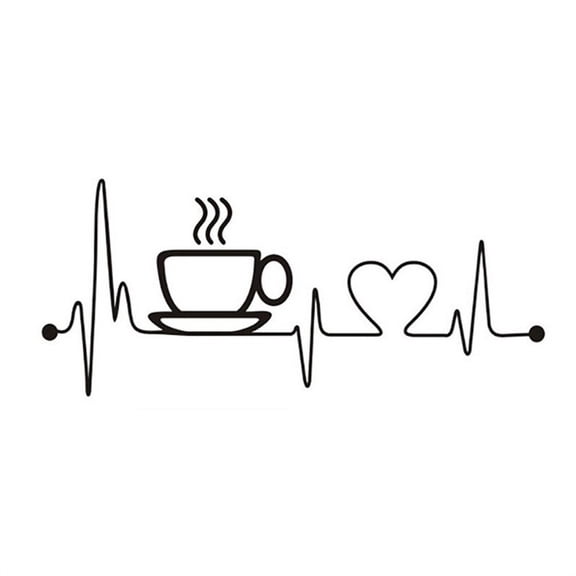 Coffee Cups Tea Wall Stickers Mural Decal Art Cafe Pvc Kitchen Home Room Decor