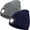 Gray+Navy Blue, variant on 2WIN2BUY Unisex Beanie with Light Built In,USB Rechargeable Hands Free Headlamp Knitted Hat,Winter Warm Fleece Lined LED Beanie,Black