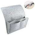 thumbnail image 2 of Bolsa organizadora colgante de fieltro para mesita de noche con 5 bolsillos para guardar controles remotos de TV, revistas, libros, teléfono celular, anteojos, iPad, Ultrabook Adepaton 2034632-2, 2 of 9
