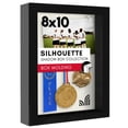 thumbnail image 1 of Marco Shadow Box, diseño plano americano, 20 x 25 cm, color negro, 1 of 5