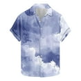 thumbnail image 2 of Tops On Sale JXMVOJ Men's Spring Summer Floral Print Short Sleeve Polo Shirt, Casual Button-Down Shirt, Stylish Tropical Shirt for Beach, Vacation & Daily Wear, 2 of 5