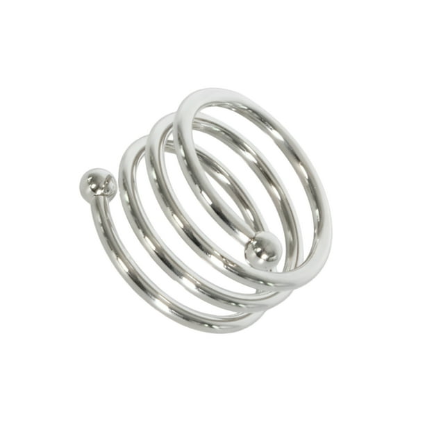 Bewildely Servilleta de moda para restaurante de Hotel en casa, anillo de Metal para banquete, decoración de de comedor, servilletas portátiles, Mostrada Plata Bewildely HA084247-03