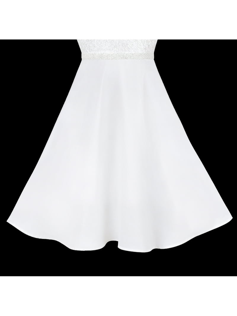 Elegant White Chiffon Lace Sequin Dress, Kids Formal Wedding Bridesmaid, 6 Years - Walmart.com Elegant White Chiffon Lace Sequin Dress, Kids Formal Wedding Bridesmaid, 6 Years - Walmart.com