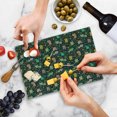 thumbnail image 5 of Cats Cutting Board, Design of Nocturnal Theme Happy Cats and Fishes on Kittens Tummy, Decorative Tempered Glass Cutting and Serving Board, Small Size, Multicolor, by Ambesonne, 5 of 5