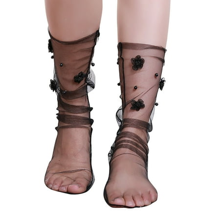 

Socks Spring And Summer Simple Adult Socks Breathable Fashion Trend Broken Flower Pile Socks Simple Skin Color Printed Women s Socks Soft Cozy Socks