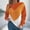 Orange#2, variant on Women's Casual Blouses Color-Blocked Round Neck Long Sleeve Thick Knitted Pullover Sweater Ribbed Neckline Cuffs for Warmth(Orange#2,XL)