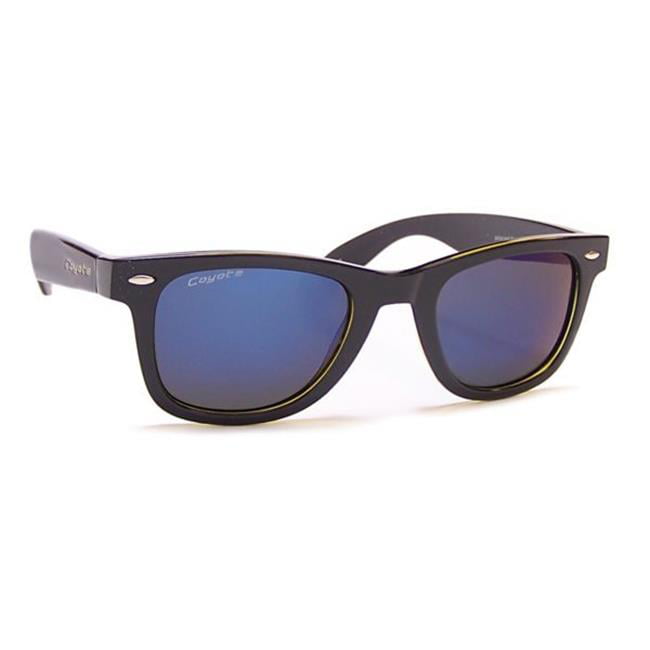 Coyote Eyewear P-42 Polarized Sport Sunglasses Black/Gray 