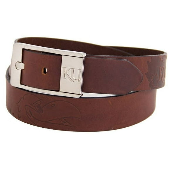 Kansas Jayhawks Brandish Leather Belt