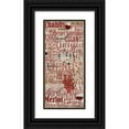 thumbnail image 1 of Wolk, Lisa 13x24 Black Ornate Wood Framed with Double Matting Museum Art Print Titled - Red Wine, 1 of 4