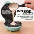 thumbnail image 4 of Nostalgia MWF5AQ MyMini Personal Electric Waffle Maker, Aqua, 4 of 8