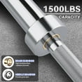thumbnail image 2 of Yiwa Alloy Steel Barbell Bar, 1500LB Capacity O-Lympic Barbell with Bearing Sleeves for 2" O-Lympic Plates, Powerlifting Bar for Squats, Deadlifts, Bench Press, 2 of 4