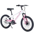 thumbnail image 3 of RAISTYW 27 inch Mountain Bike 21 Speed, Aluminum Frame Bicycle for Women with Disc Brake, Suspension Fork, White, 3 of 7