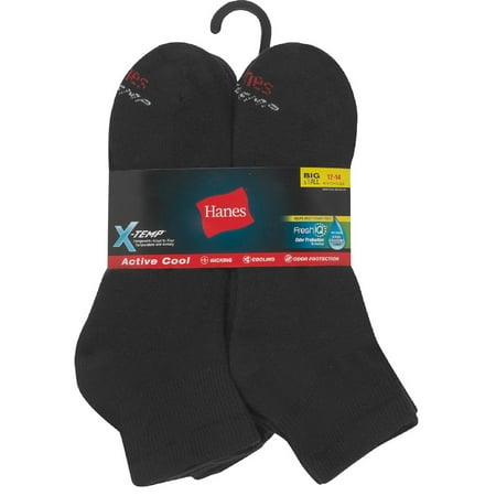 Hanes - Hanes Men's 6-Pack 'BIG-TALL' X-Temp Comfort Cool Ankle Socks ...