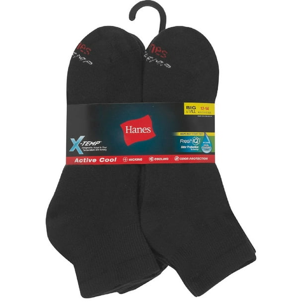 Hanes Hanes Men's 6Pack 'BIGTALL' XTemp Active Cool Ankle Socks