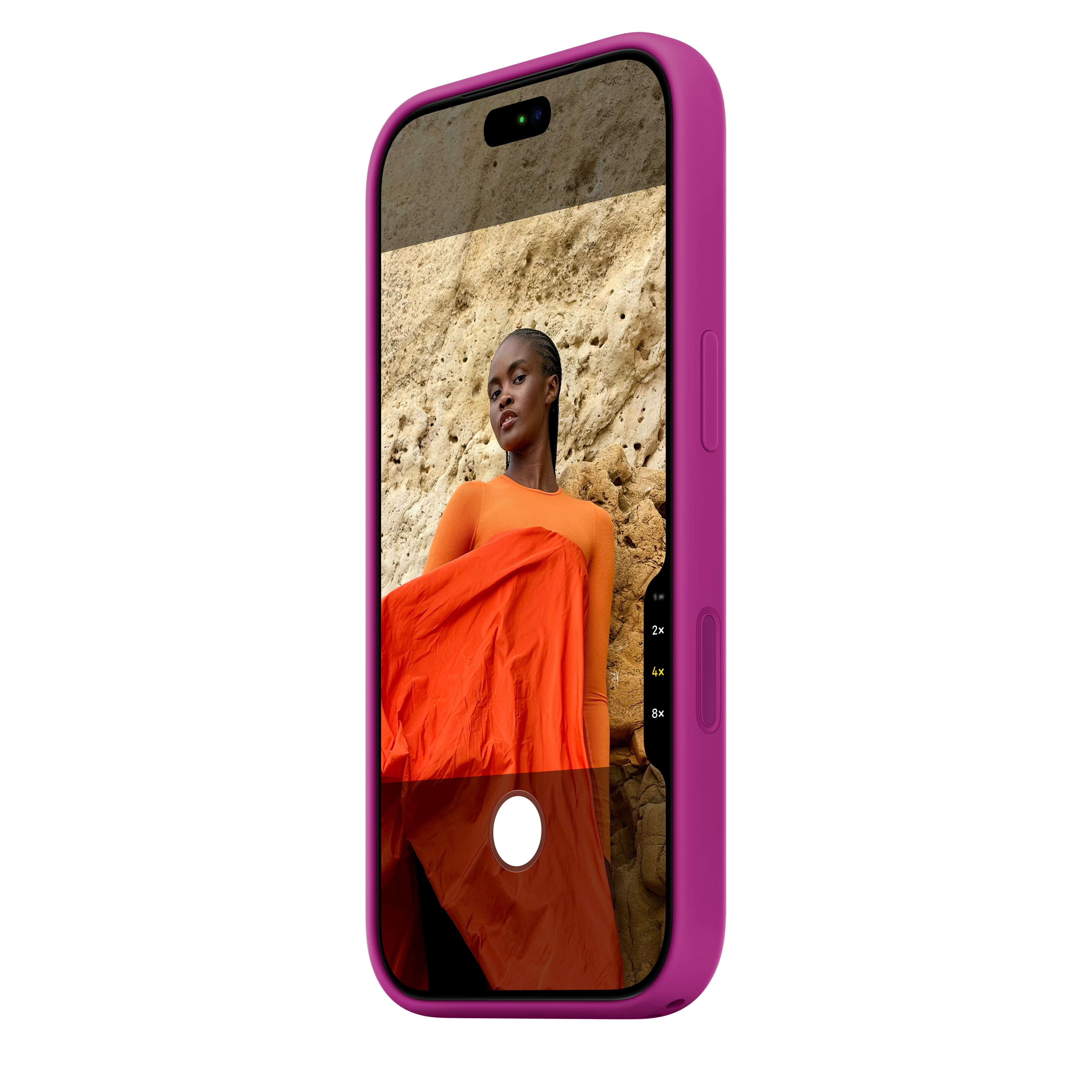 Apple iPhone 18 Pro Silicone Case with MagSafe – Magenta
