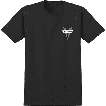Venture Heritage V Short Sleeve T-Shirt Black Grey, Small, Men's