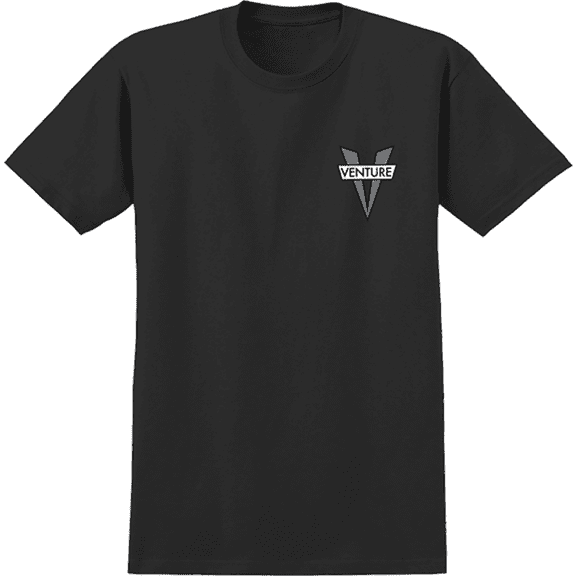 Venture Heritage V Short Sleeve T-Shirt Black Grey, Small, Men's