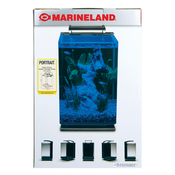 Marineland portrait fashion glass led aquarium kit