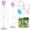B-Purple, variant on Bubble Machine, Rechargeable Standing Automatic Bubble Blower Maker with Lights and Music, Detachable Bubble Torch for Outdoor Wedding Party Decor, Adjustable Height, Bubble Solution Included, Blue