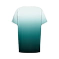 thumbnail image 5 of Tumotour Summer Tank Tops For Womens Crew-Neck Short-Sleeved Tunics Tops Casual Gradient Color Loose 2025 Summer Blouses Shirts, 5 of 5