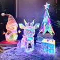 thumbnail image 4 of Caja de regalo con luz LED de ciervo para Navidad, muñeco de nieve, árbol de Navidad, regalo de cumpleaños, regalo para niña, 4 of 5